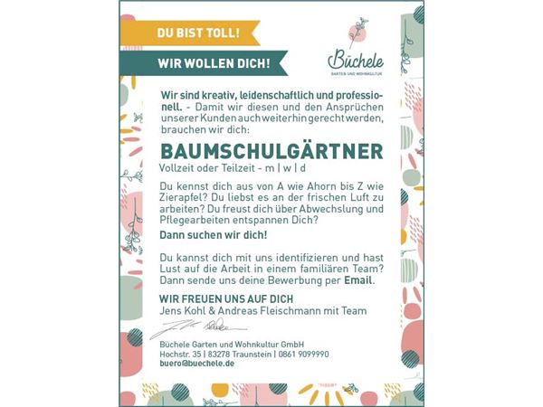 Gärtner/in (m/w/d) Titel